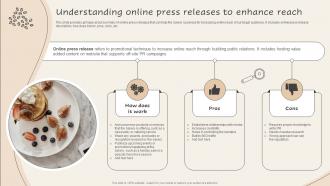 Understanding Online Press Releases To Enhance Reach Implementing New And Advanced Advertising Plan Mkt Ss