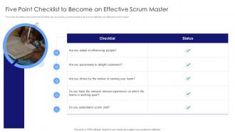 Understanding Roles Of Certified Five Point Checklist To Become An Effective Scrum Master