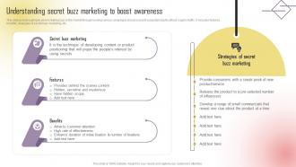Understanding Secret Buzz Marketing To Boost Awareness Boosting Campaign Reach MKT SS V