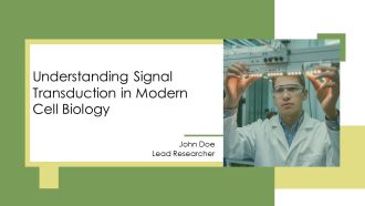 Understanding Signal Transduction In Modern Cell Biology PPT Structure AT
