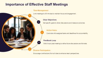 Understanding Staff Meeting Stages For Efficiency PPT Structure AT Attractive Colorful