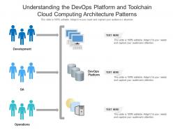 Understanding the devops platform and toolchain cloud computing architecture patterns ppt diagram