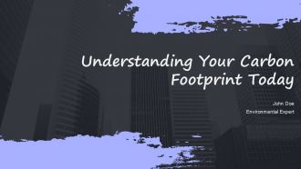 Understanding Your Carbon Footprint Today PPT Sample ACP