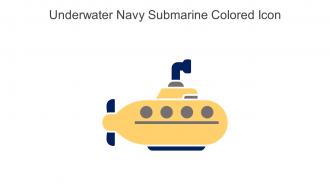 Underwater Navy Submarine Colored Icon In Powerpoint Pptx Png And Editable Eps Format