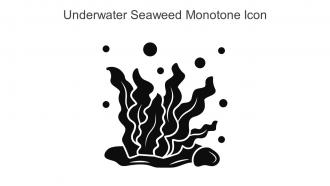 Underwater Seaweed Monotone Icon In Powerpoint Pptx Png And Editable Eps Format