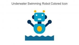 Underwater Swimming Robot Colored Icon In Powerpoint Pptx Png And Editable Eps Format