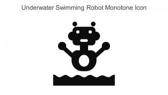 Underwater Swimming Robot Monotone Icon In Powerpoint Pptx Png And Editable Eps Format