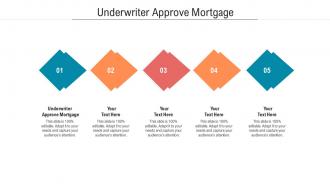 Underwriter approve mortgage ppt powerpoint presentation file files cpb