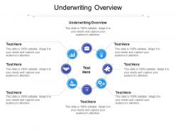 Underwriting overview ppt powerpoint presentation layouts images cpb