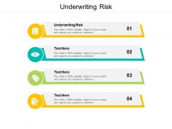 Underwriting risk ppt powerpoint presentation icon inspiration cpb