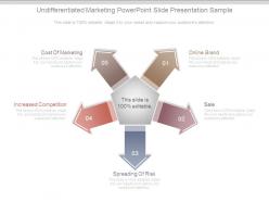 Undifferentiated marketing powerpoint slide presentation sample