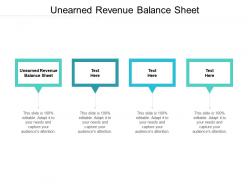 Unearned revenue balance sheet ppt powerpoint presentation gallery styles cpb