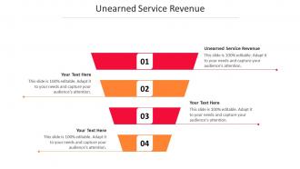Unearned Service Revenue Ppt Powerpoint Presentation Inspiration Show Cpb