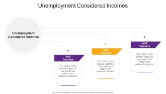 Unemployment Considered Incomes In Powerpoint And Google Slides Cpb