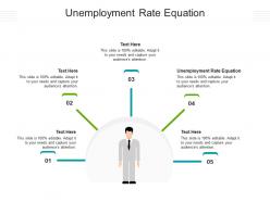 Unemployment rate equation ppt powerpoint presentation icon graphic images cpb