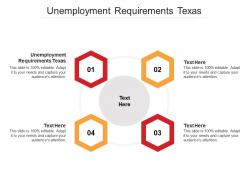 Unemployment requirements texas ppt powerpoint presentation model show cpb