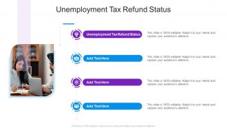 Unemployment Tax Refund Status In Powerpoint And Google Slides Cpb