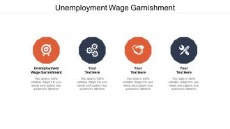 Unemployment wage garnishment ppt powerpoint presentation infographics cpb