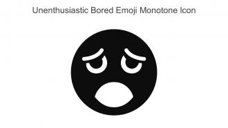Unenthusiastic Bored Emoji Monotone Icon In Powerpoint Pptx Png And Editable Eps Format