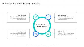 Unethical Behavior Board Directors In Powerpoint And Google Slides Cpb