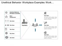 Unethical behaviour workplace examples work assessment consumer research cpb