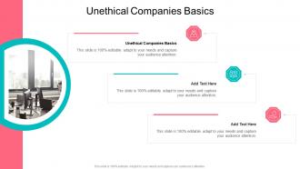 Unethical Companies Basics In Powerpoint And Google Slides Cpb