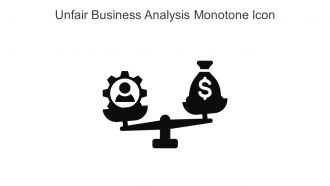 Unfair Business Analysis Monotone Icon In Powerpoint Pptx Png And Editable Eps Format