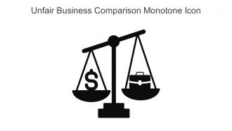 Unfair Business Comparison Monotone Icon In Powerpoint Pptx Png And Editable Eps Format