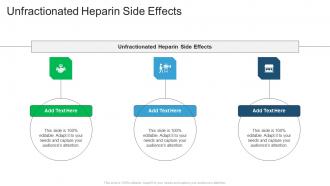 Unfractionated Heparin Side Effects In Powerpoint And Google Slides Cpb