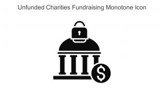 Unfunded Charities Fundraising Monotone Icon In Powerpoint Pptx Png And Editable Eps Format