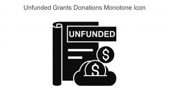 Unfunded Grants Donations Monotone Icon In Powerpoint Pptx Png And Editable Eps Format