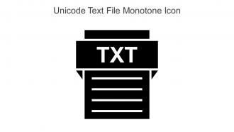 Unicode Text File Monotone Icon In Powerpoint Pptx Png And Editable Eps Format