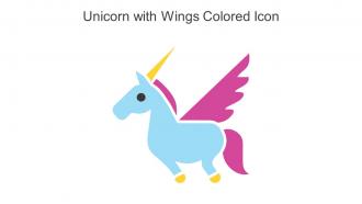 Unicorn With Wings Colored Icons In Powerpoint Pptx Png And Editable Eps Format