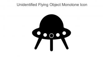 Unidentified Flying Object Monotone Icon In Powerpoint Pptx Png And Editable Eps Format