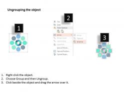 Unidirectional process flow diagram flat powerpoint design