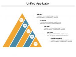 Unified application ppt powerpoint presentation summary aids cpb