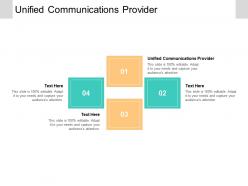 Unified communications provider ppt powerpoint presentation styles ideas cpb