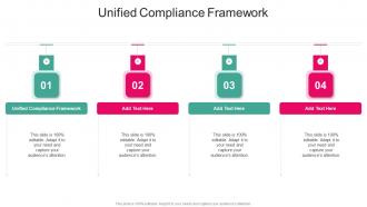 Unified Compliance Framework In Powerpoint And Google Slides Cpb