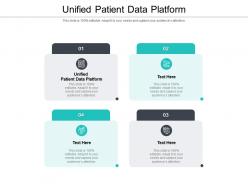 Unified patient data platform ppt powerpoint presentation slides outline cpb