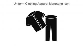 Uniform Clothing Apparel Monotone Icon In Powerpoint Pptx Png And Editable Eps Format