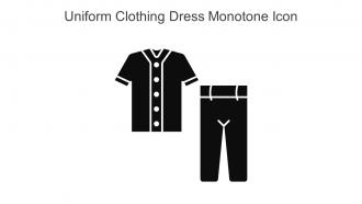 Uniform Clothing Dress Monotone Icon In Powerpoint Pptx Png And Editable Eps Format
