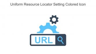 Uniform Resource Locator Setting Colored Icon In Powerpoint Pptx Png And Editable Eps Format