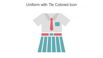 Uniform With Tie Colored Icon In Powerpoint Pptx Png And Editable Eps Format