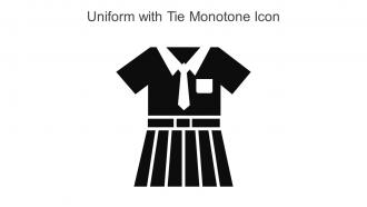 Uniform With Tie Monotone Icon In Powerpoint Pptx Png And Editable Eps Format
