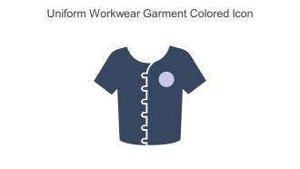 Uniform Workwear Garment Colored Icon In Powerpoint Pptx Png And Editable Eps Format