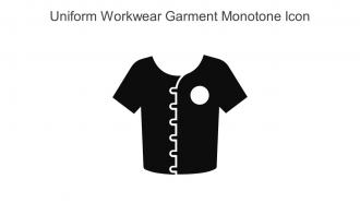 Uniform Workwear Garment Monotone Icon In Powerpoint Pptx Png And Editable Eps Format