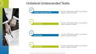 Unilateral Undescended Testis In Powerpoint And Google Slides Cpb