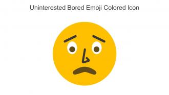 Uninterested Bored Emoji Colored Icon In Powerpoint Pptx Png And Editable Eps Format