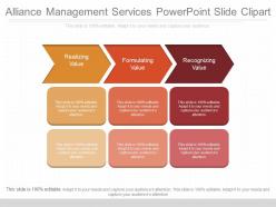 Unique alliance management services powerpoint slide clipart