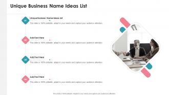 Unique Business Name Ideas List In Powerpoint And Google Slides Cpb
